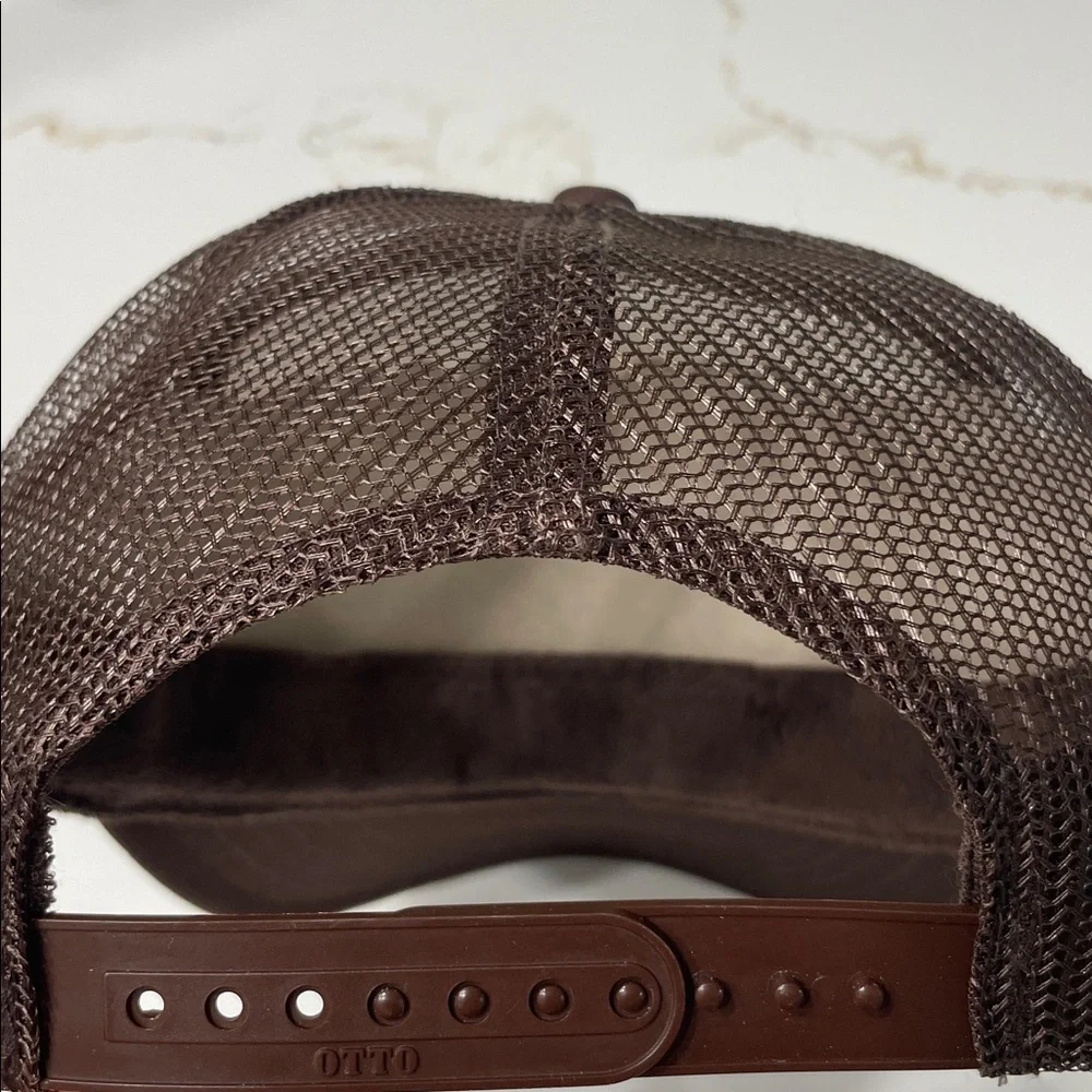 Thankful and Blessed Brown and Cream Trucker Hat